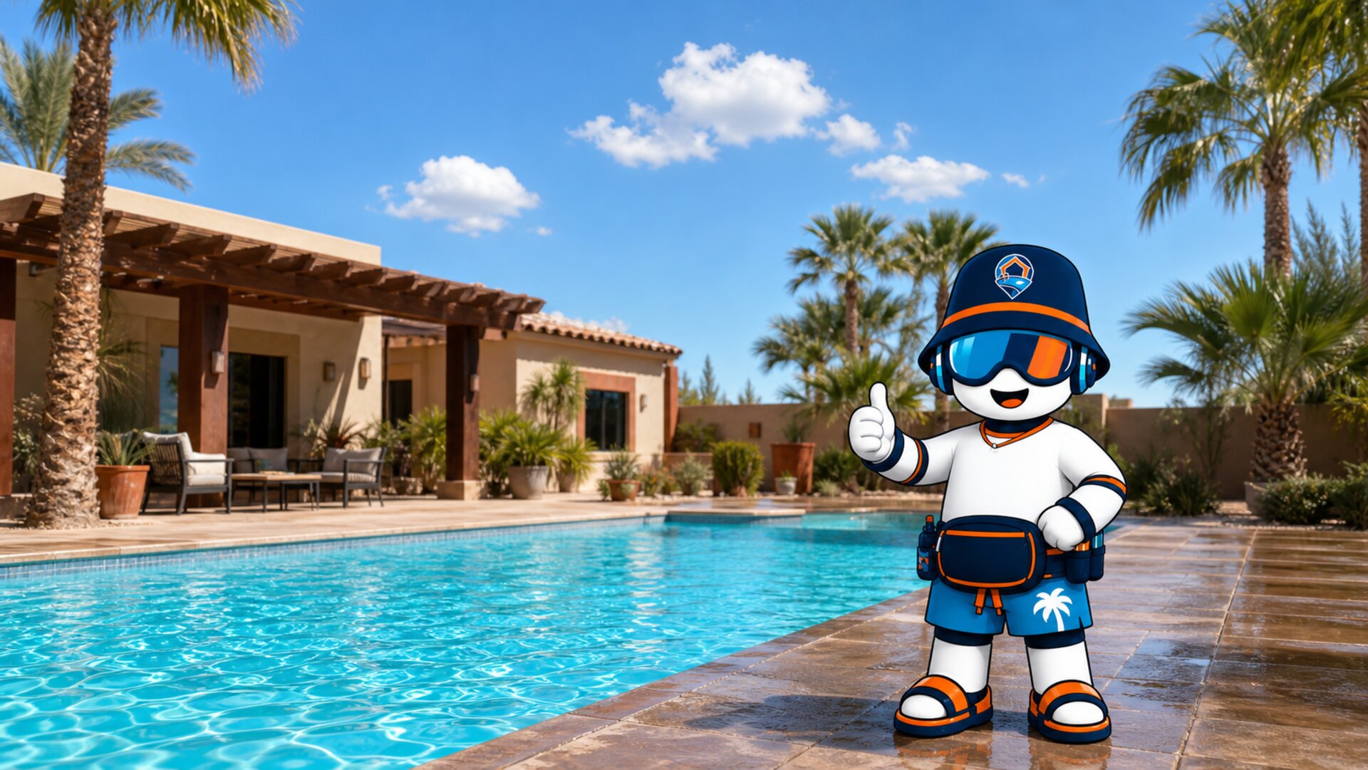ODA3000 dándote la bienvenida en una alberca residencial en Mexicali